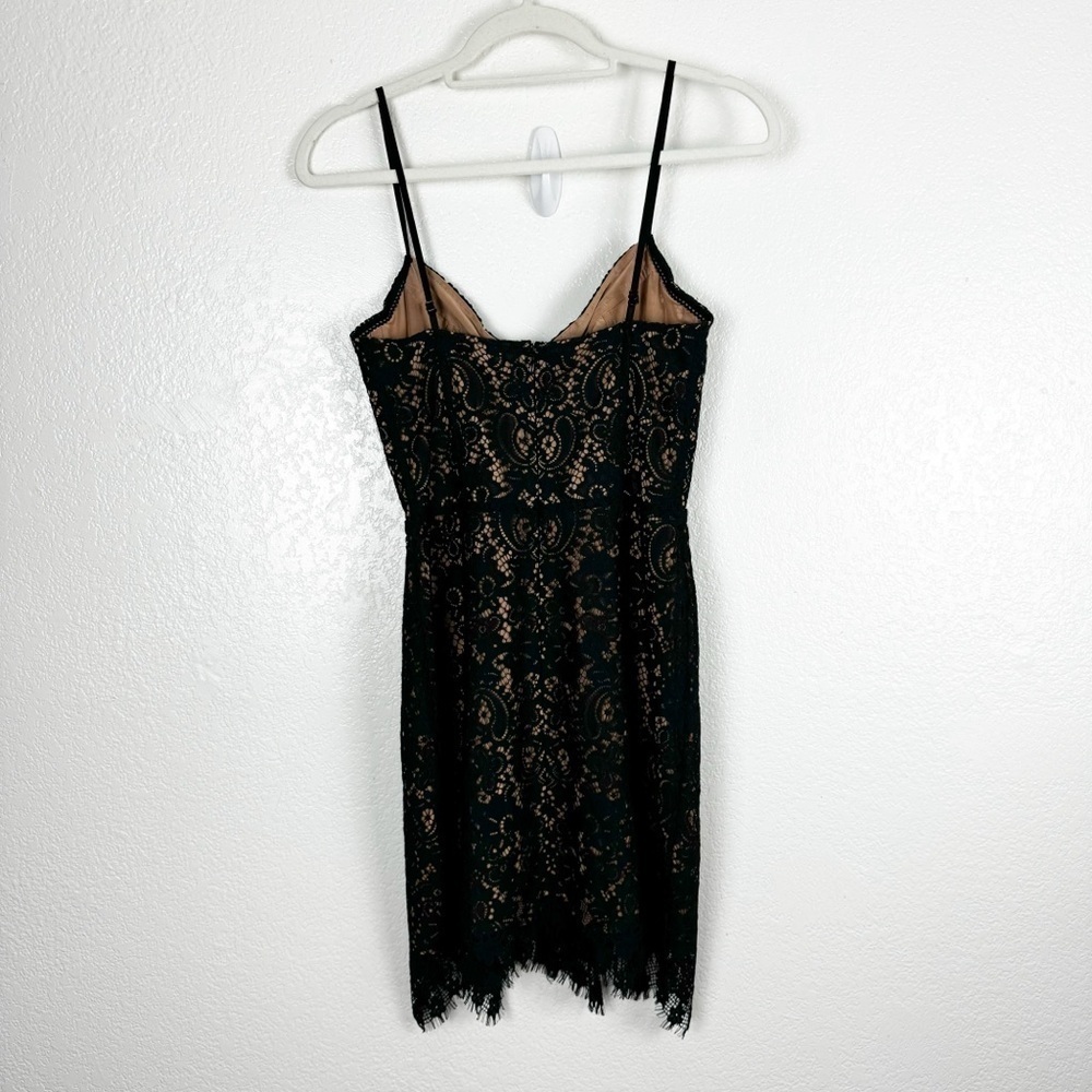 For Love & Lemons Vika Lace Mini Dress in Black Size Small - Picture 10 of 10